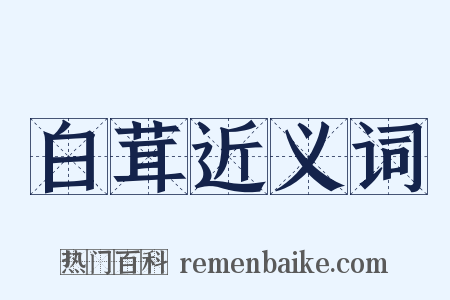 白茸近义词是什么意思的图片